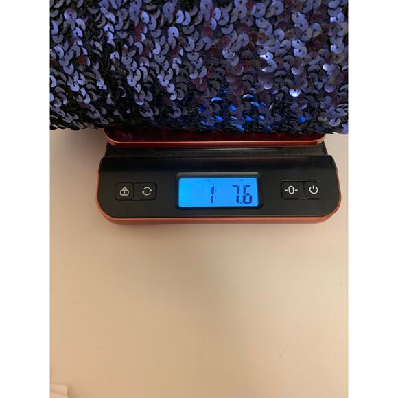 Vintage Cocktail Dress Sequin Bodice 60s Classic Elegant Navy Womens SZ 10 - Picture 12 of 13